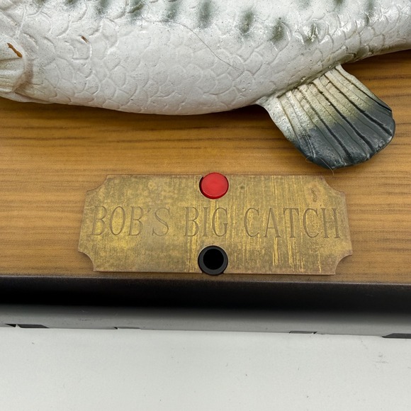 Gemmy Big Mouth Billy Bass Green Silver Plastic Singing Fish 1999 VTG - Picture 7 of 11